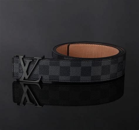 Real Louis Vuitton Belt Black