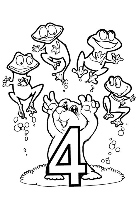 Numbers Coloring Pages for kids printable for free