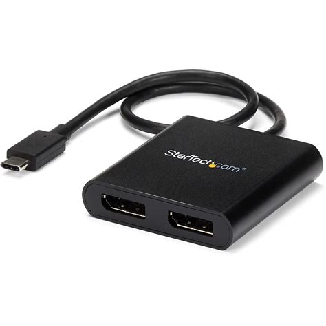 StarTech USB-C to DisplayPort Multi-Monitor Splitter - 2-Port MST Hub ...