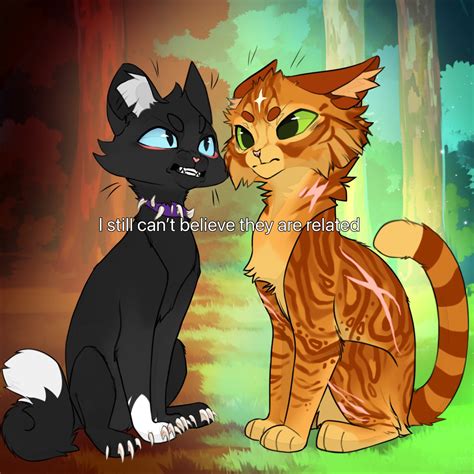 Scourge and Firestar in 2023 | Warrior cats comics, Warrior cats funny, Warrior cats art