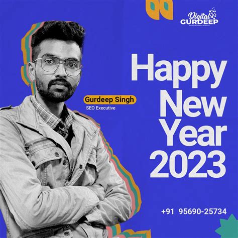 Only gurdeep new year 2023 post template Social Media Instagram, Social Media Post, Happy New ...