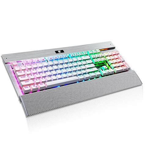 E element Z 77 RGB Mechanical Gaming Backlight Keyboard Customizable 104 Keys Game Wired USB ...