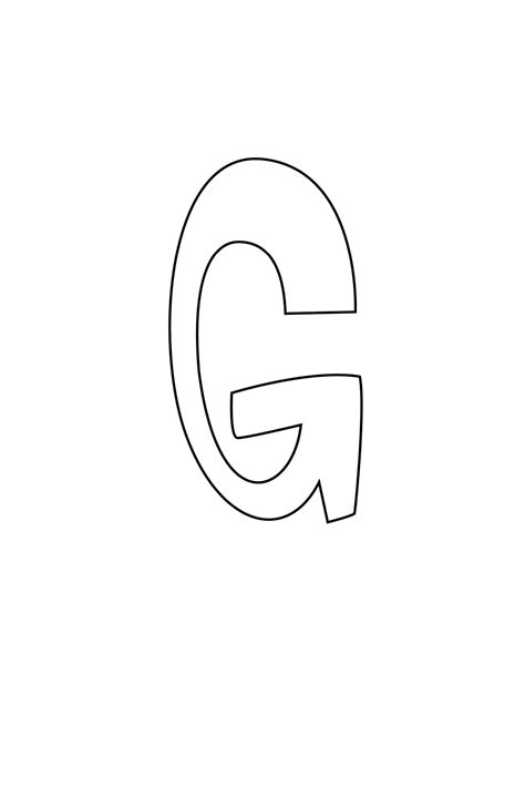 Graffiti Bubble Letter G Printable