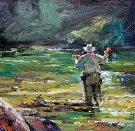 Fly Fishing Painting at PaintingValley.com | Explore collection of Fly ...