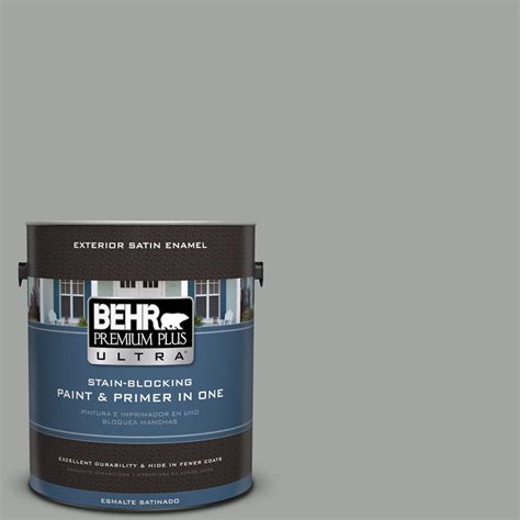 BEHR Premium Plus Ultra 1 gal. #PPU24-18 Great Graphite Satin Enamel ...