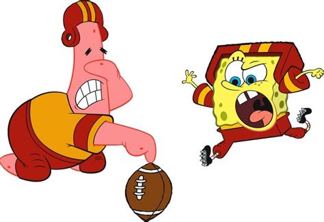 SpongeBob SquarePants and Patrick Star football by MinionFan1024 on DeviantArt | Spongebob ...