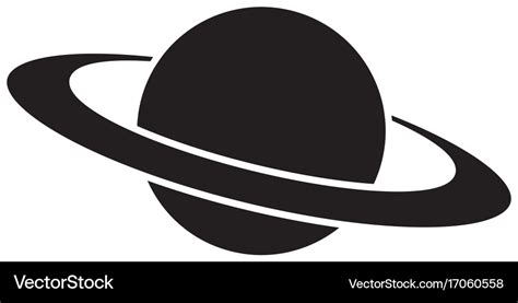 Planet saturn with planetary ring system astronomy