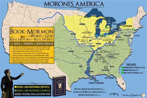 Huge Moroni’s America Travel Map | Book of Mormon Evidence Bookstore