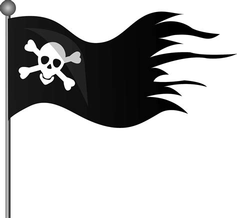 Jolly roger pirate flag clipart. Free download transparent .PNG | Creazilla