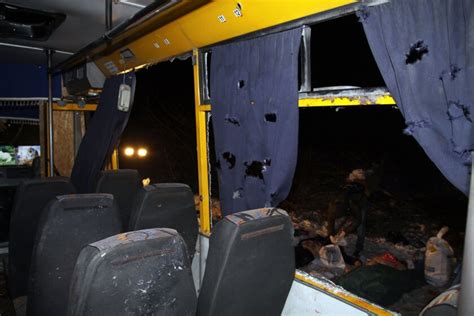 Missile hits civilian bus in Ukraine; 11 reported dead - Los Angeles Times