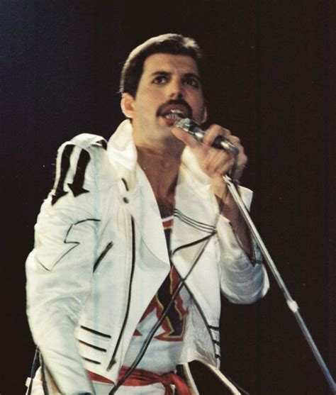 Freddie Mercury Queen Hot Space Jacket | White Leather