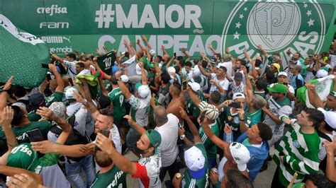 Palmeiras fans give team huge send-off for Fifa Club World Cup in Abu Dhabi - in pictures