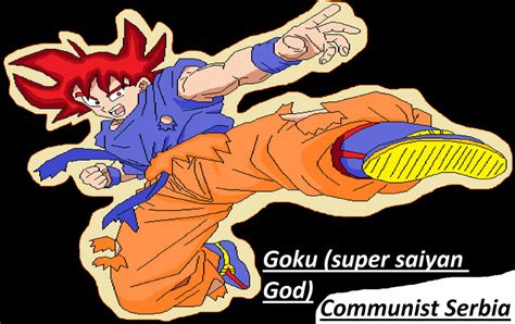 Goku (super saiyan god) by Communistserbia on DeviantArt