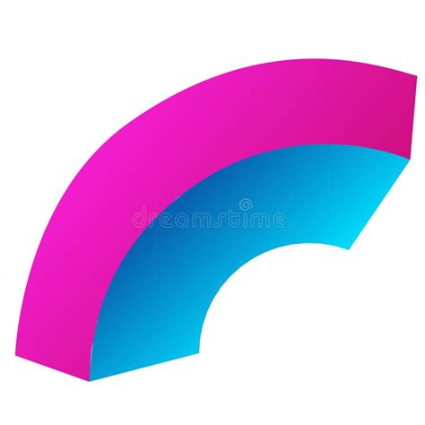 Arc Bend Box stock vector. Illustration of object, border - 97696331