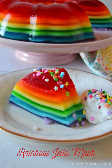 Rainbow Jello Mold + Birthday! | The Domestic Rebel