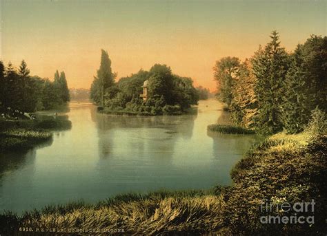 Bois Du Boulougne (i.e., Boulogne), The Lake, Paris, France, C.1890 ...