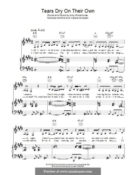 Tears Dry on Their Own (Amy Winehouse) por N. Ashford, V. Simpson em músicaNeo