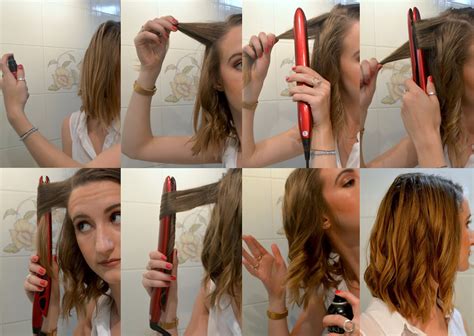 How to curl hair with a flat iron