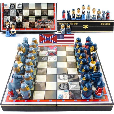 American Civil War Chess Set Civil War Soldiers Toy | Etsy