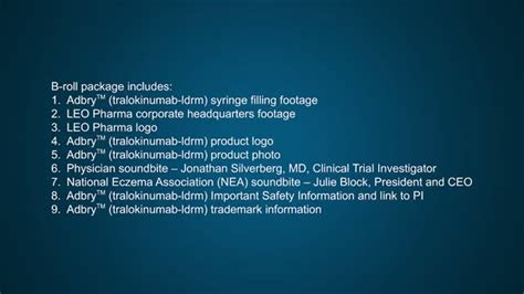 LEO Pharma announces FDA approval of Adbry™ (tralokinumab-ldrm) as the ...