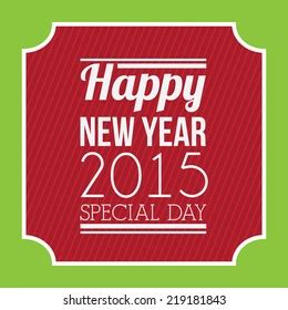 Happy New Year Graphic Design Vector Stock Vector (Royalty Free ...