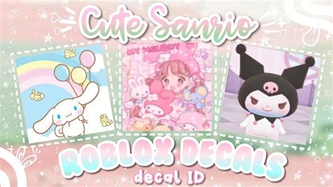 Cute Sanrio 🌸 Roblox Decals/decal ID 🌱 (for Royale High Journal) | Bloxburg decal codes ...