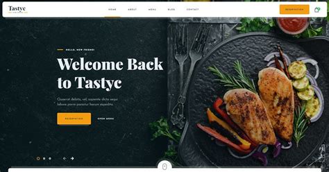 Amazing Restaurant Website Templates for Your Site