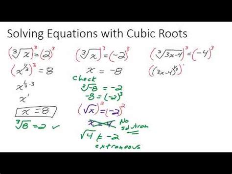 Solving Cube Root Equations Calculator - Tessshebaylo