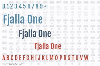 Fjalla One Font Download - Fonts4Free