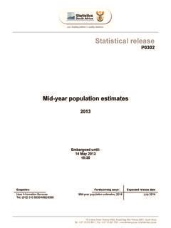 Mid-year population estimates - Statistics South Africa / mid-year-population-estimates ...