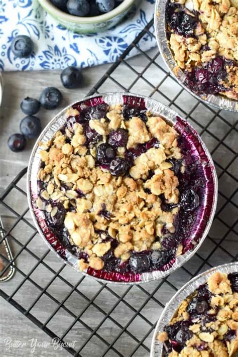 Blueberry Crumble Tarts Recipe- Butter Your Biscuit