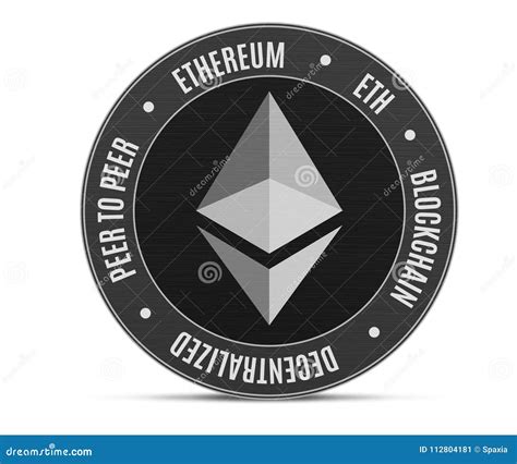 Ethereum Coin with Logo Isolated Editorial Photo - Illustration of ...