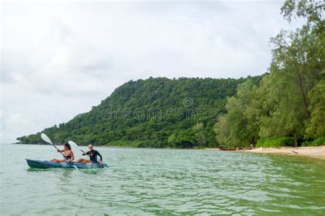 Sunset Beach of Koh Rong Sanloem Island on Cambodia Editorial Stock Photo - Image of destination ...