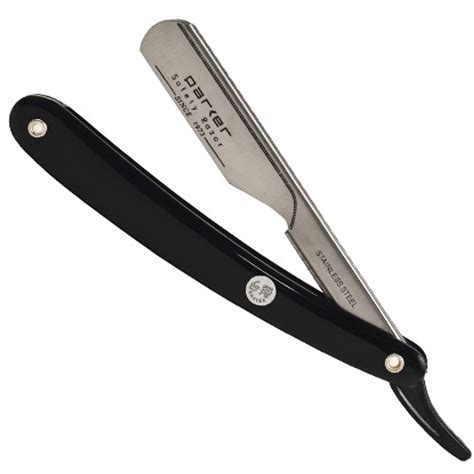 Parker PTB Push Type Blade Load Straight Edge Barber Shavette Razor