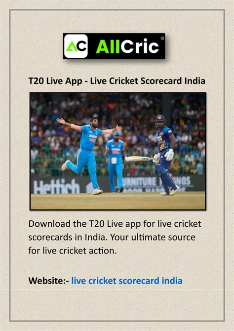 PPT - T20 Live App - Live Cricket Scorecard India PowerPoint ...