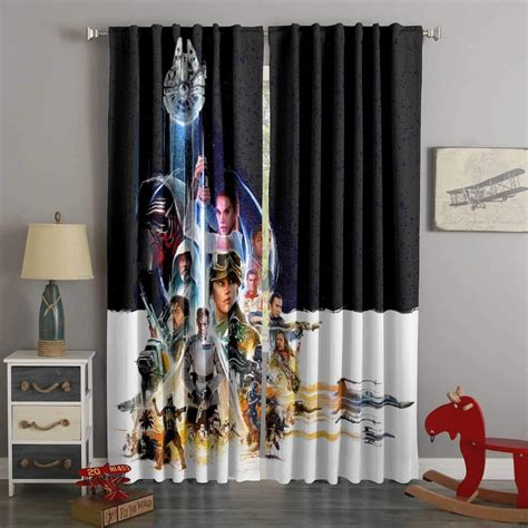 3D Printed Star Wars Style Custom Living Room Curtains – Westbedding | Curtains living room ...