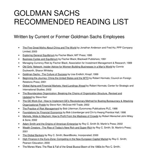 GOLDMAN SACHS RECOMMENDED READING LIST.pdf | DocDroid