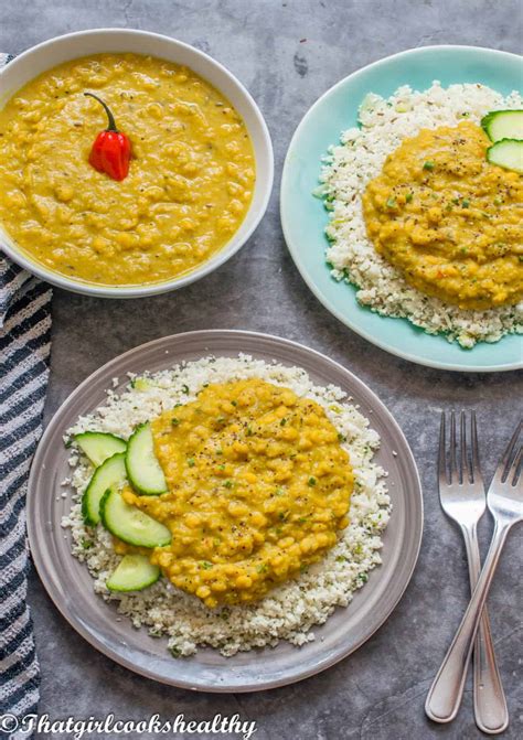 Dhal and Rice (Trinidadian Inspired) - That Girl Cooks Healthy