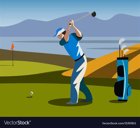 Golf course banner Royalty Free Vector Image - VectorStock