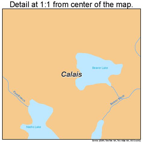 Calais Maine Street Map 2309585