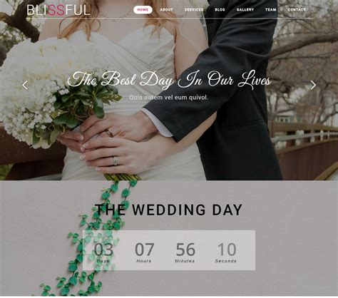 26+ Most Beautiful Free Wedding Website Templates 2020