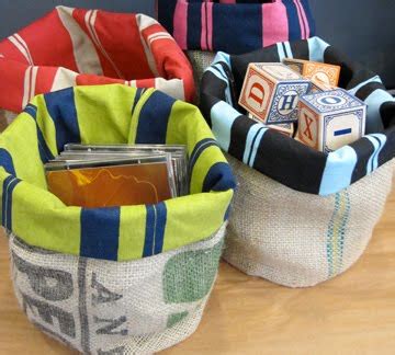 Jeri’s Organizing & Decluttering News: Burlap Baskets