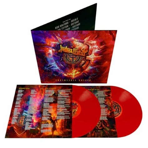 JUDAS PRIEST – invincible shield (indie store red vinyl) (LP Vinyl) – Flight 13 Records