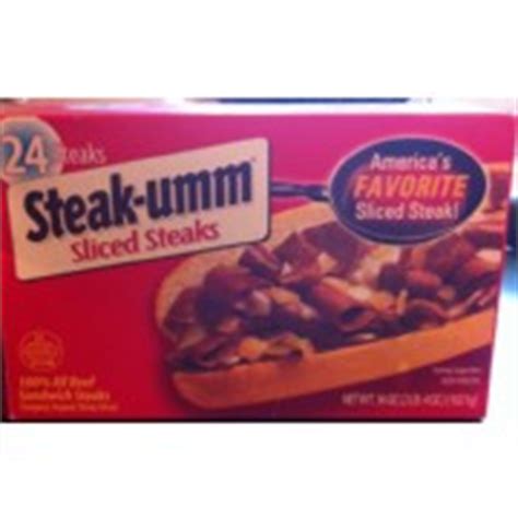 Steak-umm Sliced Beef: Calories, Nutrition Analysis & More | Fooducate