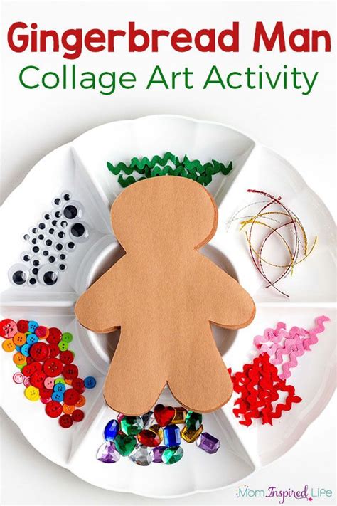 Decorate a gingerbread man art activity for kids – Artofit