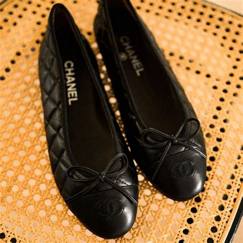 Chanel Ballerinas Ballet Flats in Black Size 40 C, Classic Chanel ...