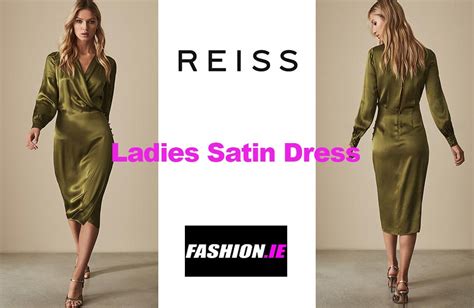 Latest fashion Renae Satin Wrap dress from Reiss