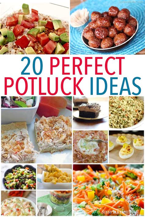 20 Perfect Potluck Ideas | Sunny Day Family