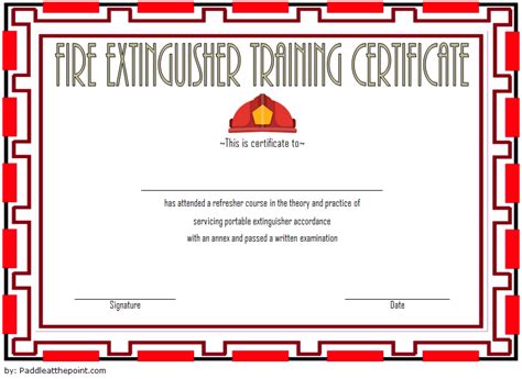 Fire Extinguisher Training Certificate Template Free [7+ Latest Views ...