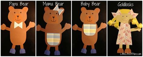 Goldilocks and the Three Bears Craft | littlelifeofmine.com ...